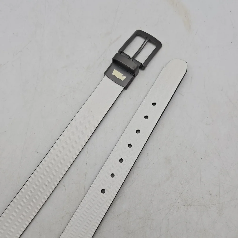 Levi's Belt White Black Reversible Syn Leather Mens 28 Black Buckle NWOT